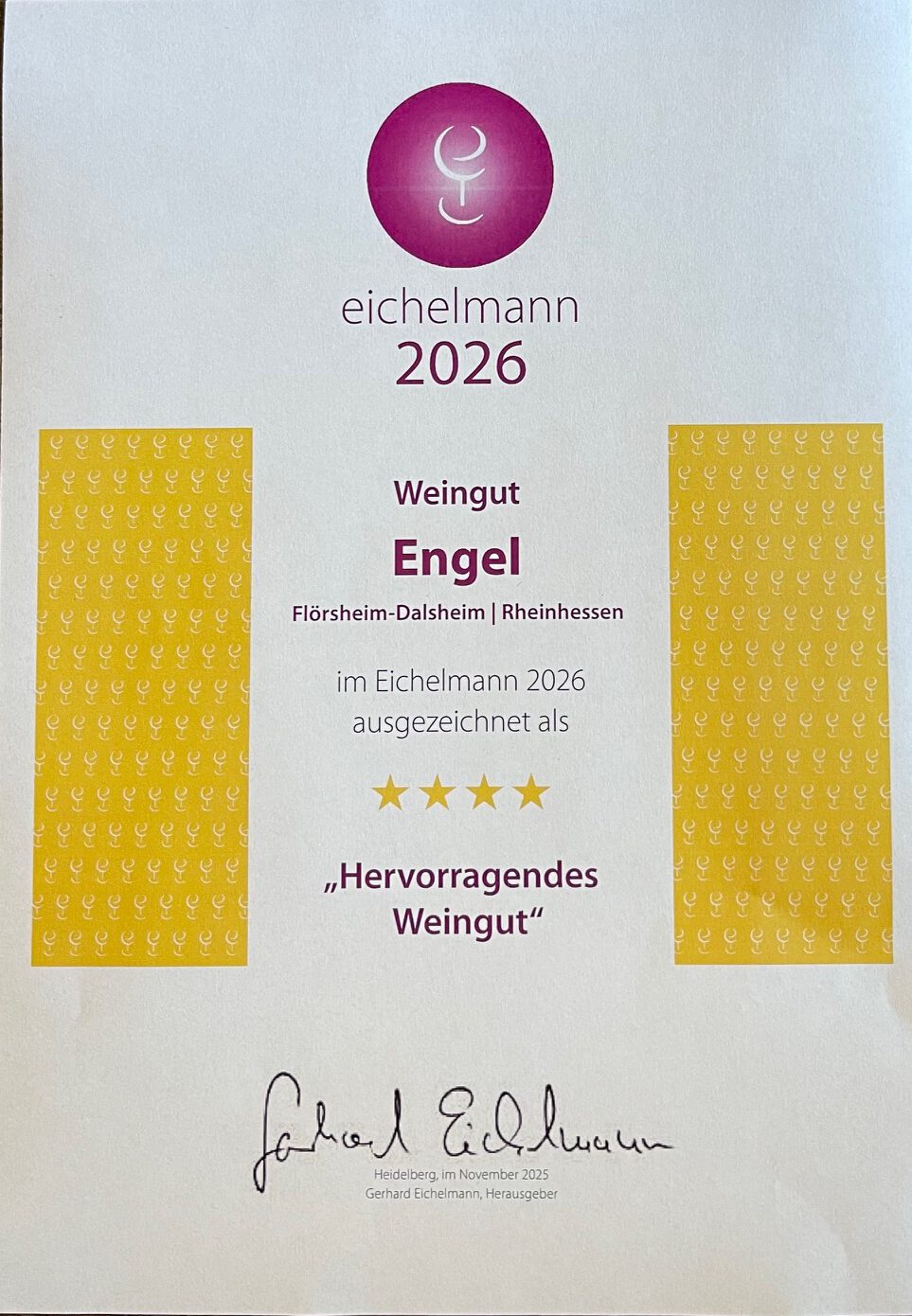 4 Sterne bei Eichelmann für 2026